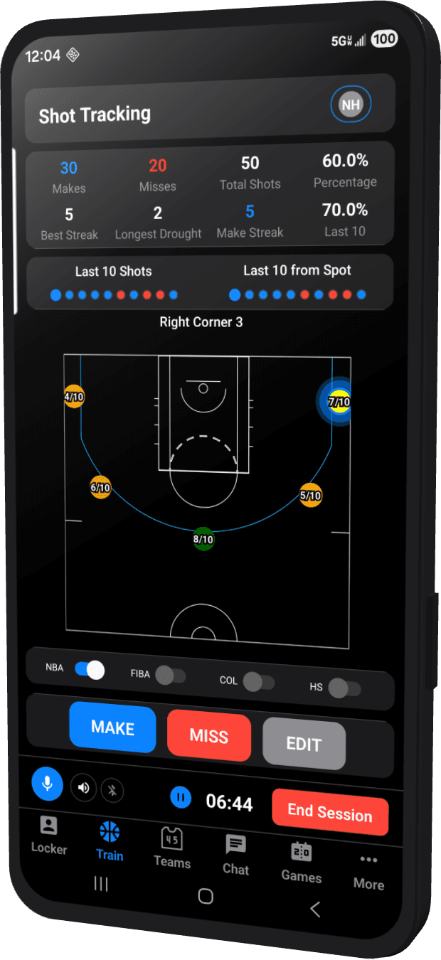 SPL45H Shot Tracking App